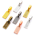 5 Color Rectangular shovel Charms Metal Charm Pendant For Bracelets Necklace Jewelry Making 26*8mm J337