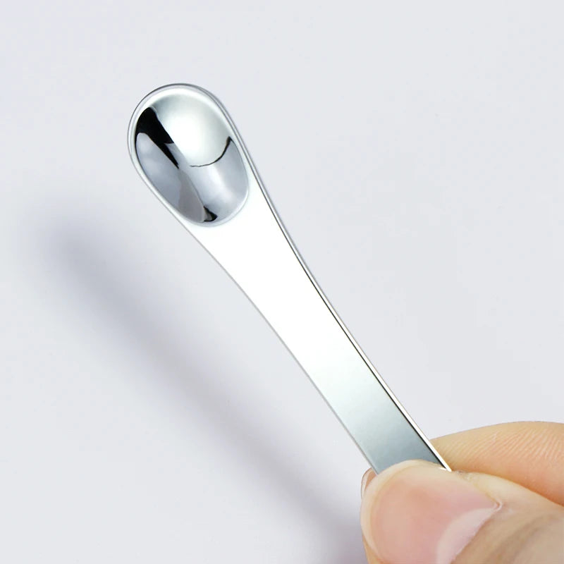 Luxurious 60mm Zinc Alloy Facial Eye Cream Spoon Mini Gold Cosmetics Spatula in Stock Makeup Tools