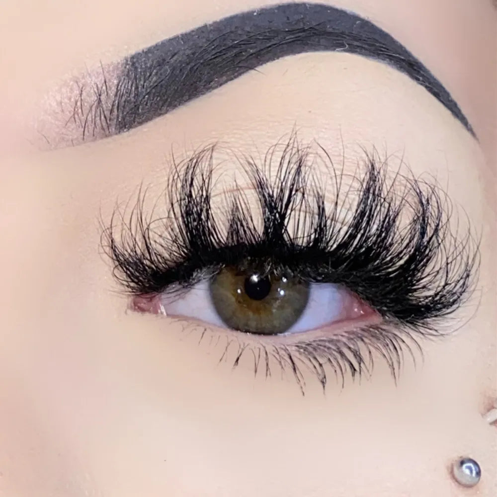 Eye Lashes Vendors Wholesale 8D Fluffy Mink Eyelash 25mm Dramatic Long 3D Mink Eyelashes Cruelty Free Lashes 5D