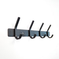Black Coat Hook Stainless Steel 304  Wall 4 Hooks