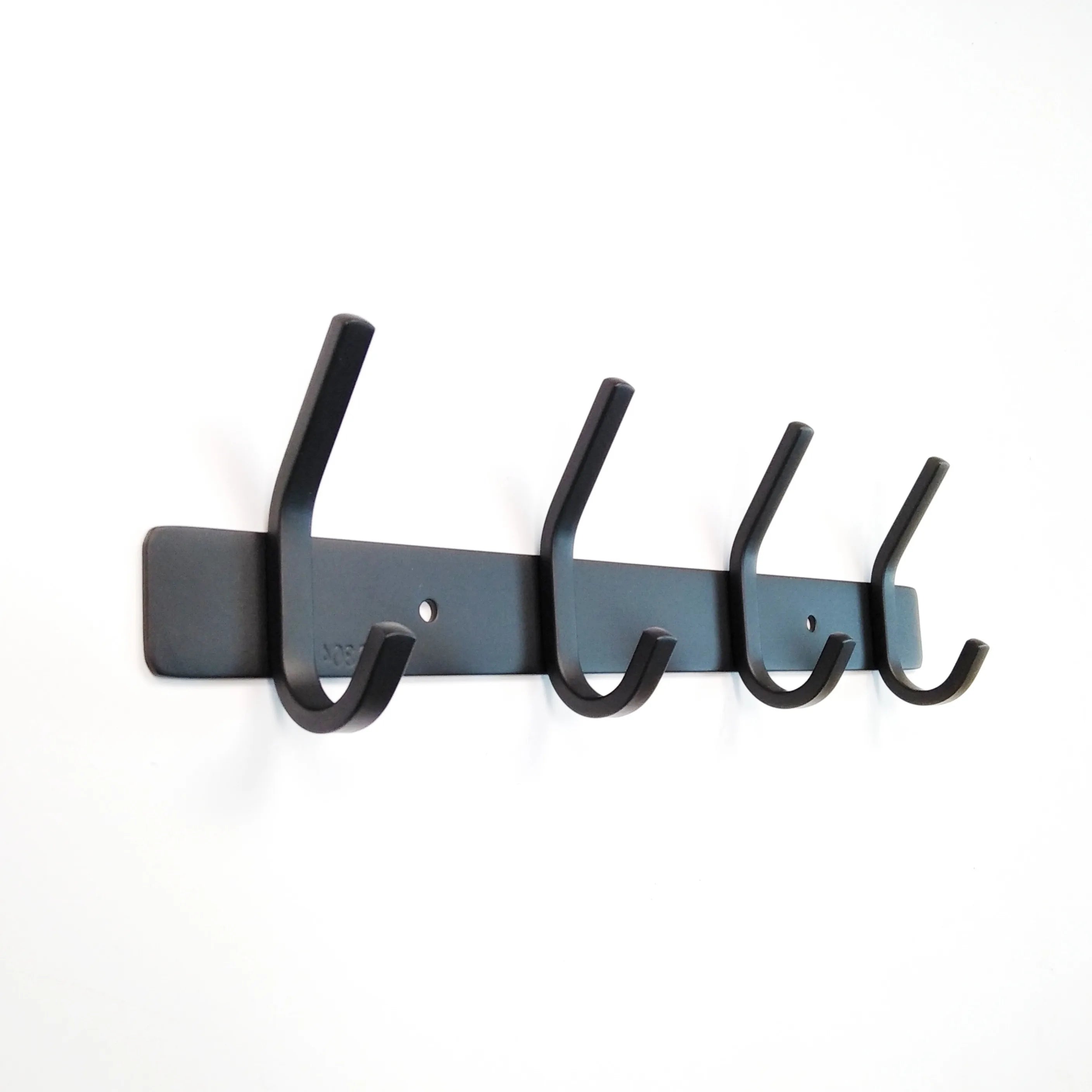 Black Coat Hook Stainless Steel 304  Wall 4 Hooks