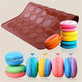 Macaron Silicone Placemat 30 Holes Non-Stick DIY Oven Baking Pad for Macaroon Dessert Cake Mold Kitchen Accessories Cake Tools