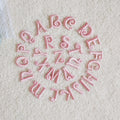 2.5cm  Iron on /self Sticker  Cute pink Blue Mini Alphabet  Letter  Patch for Girls Woman