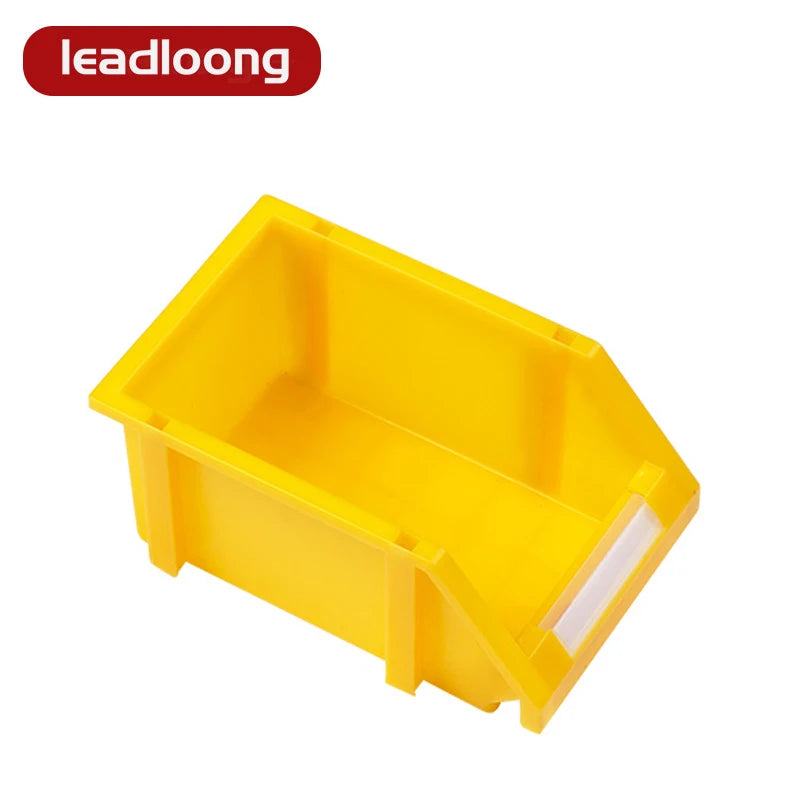 LEADLOONG X2 Modern Plastic Storage Bins Organizer Eco-friendly Customized Color 250*150*120MM Garage Box Nails Beads 40-60KG