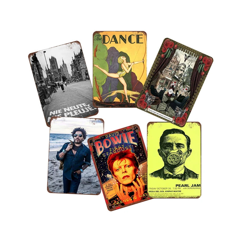 Best Choose Anime Tin Wall Signs Vintage Metal Plate Tin Sign Garage Metal Wall Decor Retro