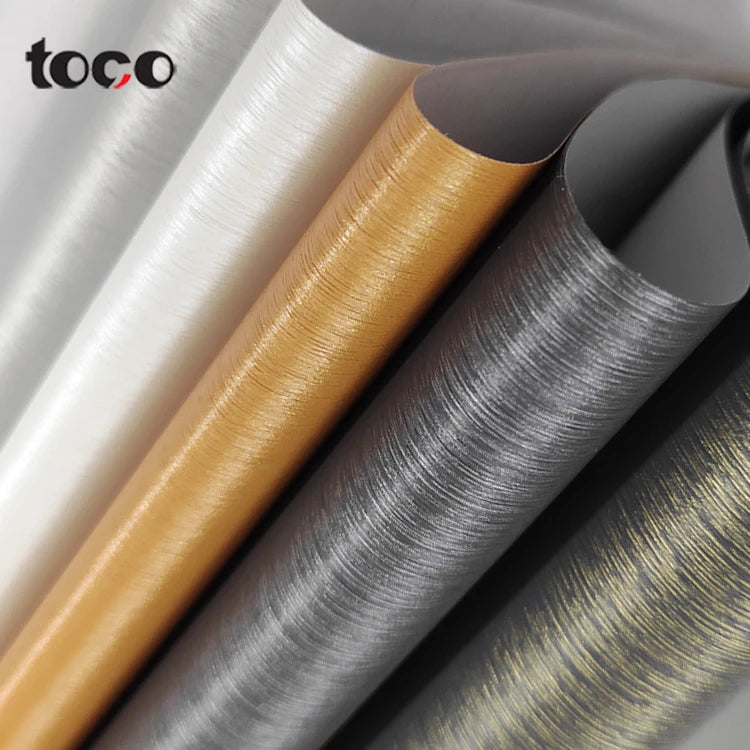 TOCO Waterproof Self-Adhesive PVC Sticker Explosion-Proof Decorative Furniture Cabinet Roll Home Deco Wood Grain Wallpaper for