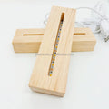 Rectangle Round Wooden Led Lamp Base USB Cable Switch Modern Night Light for 3D Led Night Lamp