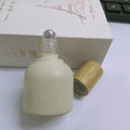 Top Selling 10ML Matt Green Essence Oil Bottles Bamboo Deodorant Oil Cosmetics Glass Serum Oil Roll on Bottle