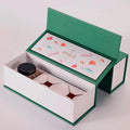 Luxury Marble Square Rigid Paper Candle Packaging Box Embossing Matt Lamination UV Coating Magnetic Closure Recycled Materials