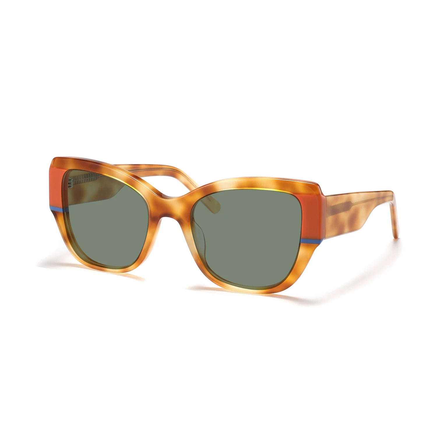 2023 DONGJUN Luxury Brand Designer Acetate Sunglasses Model 1288 Fashion Polarized Cat Eyes Unisex 4 Colors