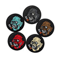3D PVC Zombie Skull  Tactical  Badge With Hook Patch