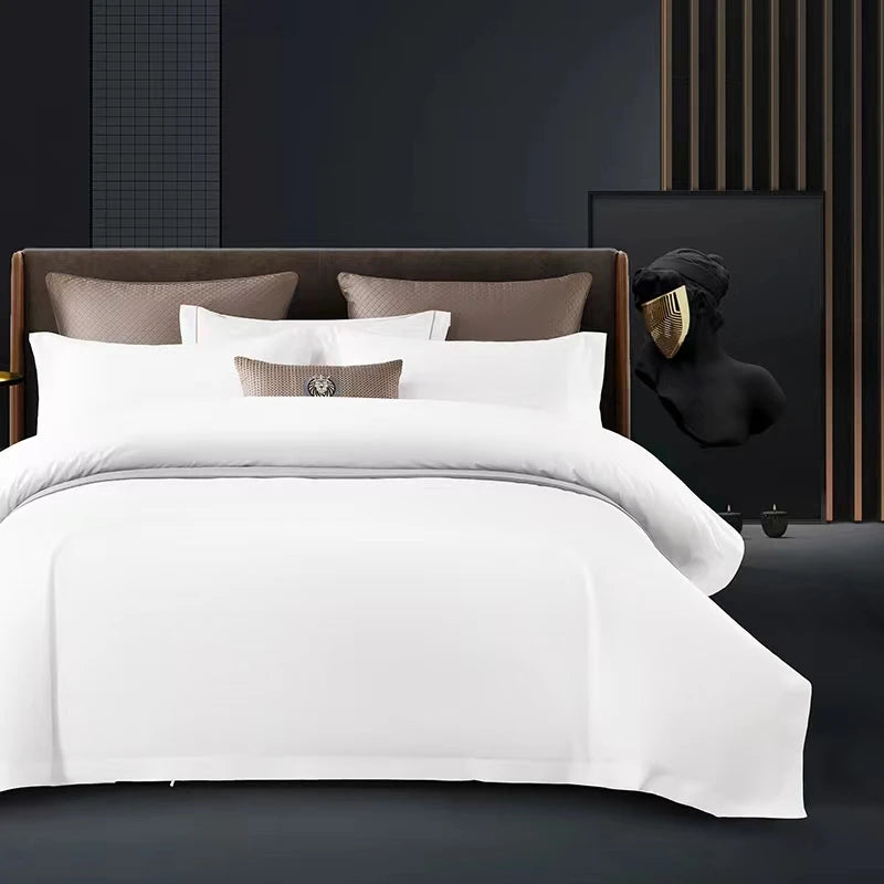 5 Star Hotel Cotton Cover Sets Linen Bedding Set 4 Piece Luxury Comforter 100% Egyptian Cotton Bedsheet Microfiber Bed Sheet