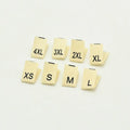 Factory Supply Size Label S/M/L Ready Sizing Labels Cotton Printed Small Size Labels for Clothing