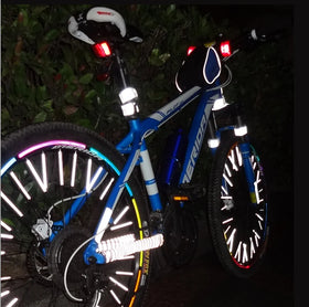 High Visibility Factory Traffic Safety Colorful Decorative Reflective Bicycle Spokes Bike Warning Stripes Clip Wheel Reflector