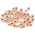 Wholesale Rose Gold Plated CCB Plastic Spacer Beads 3/4/6/8/10MM Sizes for Jewelry Making
