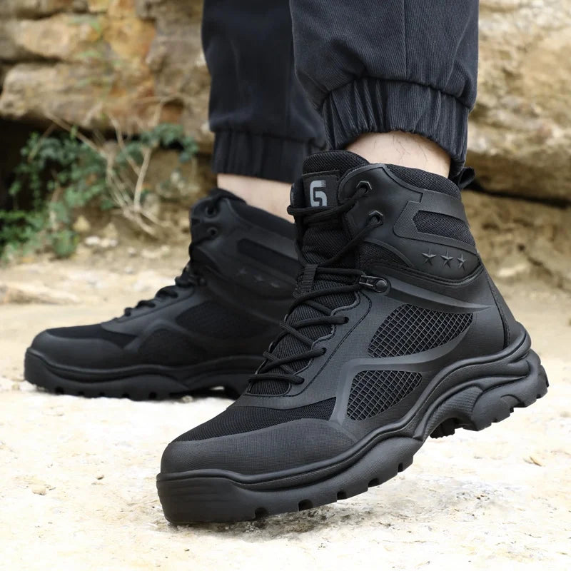 GUYISA Fashion Safety Boots Acceptable Custom Steel Toe Safety Boots for Men