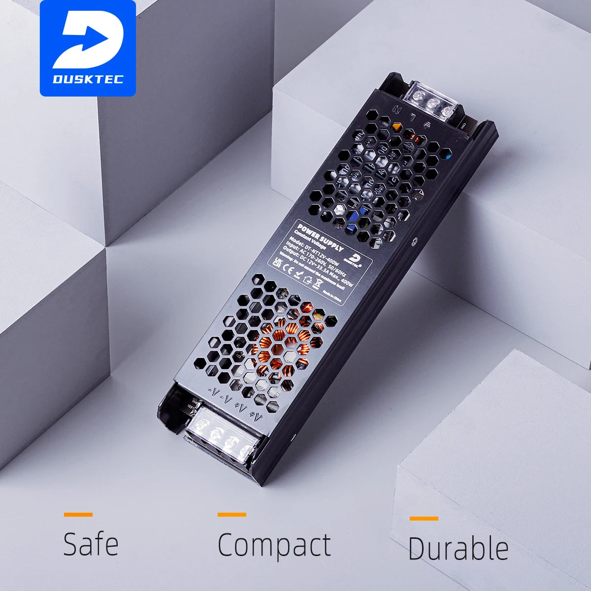 IP20 Industrial Grade 60W to 400W Wide Voltage AC Input LED Driver for Street and Workshop Lighting