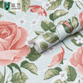 Wholesale Pvc Wallpaper Home Decoration Green Flower Wallpaper for Bedroom