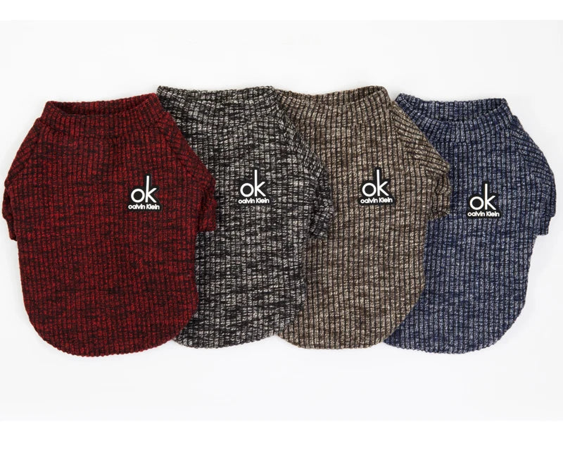 Wholesale Stocked Fashion 2022 Pretty Pet Dog Clothes Knit Sweater