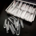 Full Cover Clear Nail Extension Tool Clear Nail Tips Model False Transparent Nail Form for Nail Salon Nail Supply
