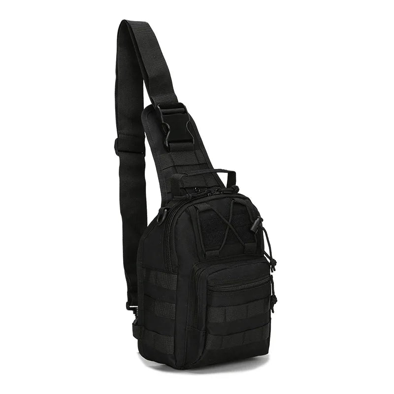 Survival Gear Bundle Molle Tactical Travel Utility One Shoulder Bag Hiking Small Tactical Sling Backpack