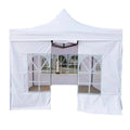 White Transparent Waterproof Oxford Fabric Four-Legged Aluminum Steel Poles Extended Type Outdoor Canopy Enclosure Roman Window MegaBDM