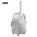 High-Temp Premium Pizza Oven with S304 Cabinet 6.3 Cu ft Storage & Cordierite Stone Base for even Heating