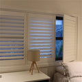 TOMA Good Quality Wooden Plantation Shutters It Can Be Folded and Guide Rail Is Optional