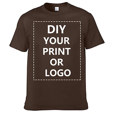 Custom Print T-shirt for Men and Women DIY Your Own Design Logo Printing Apparel Advertising T Shirt