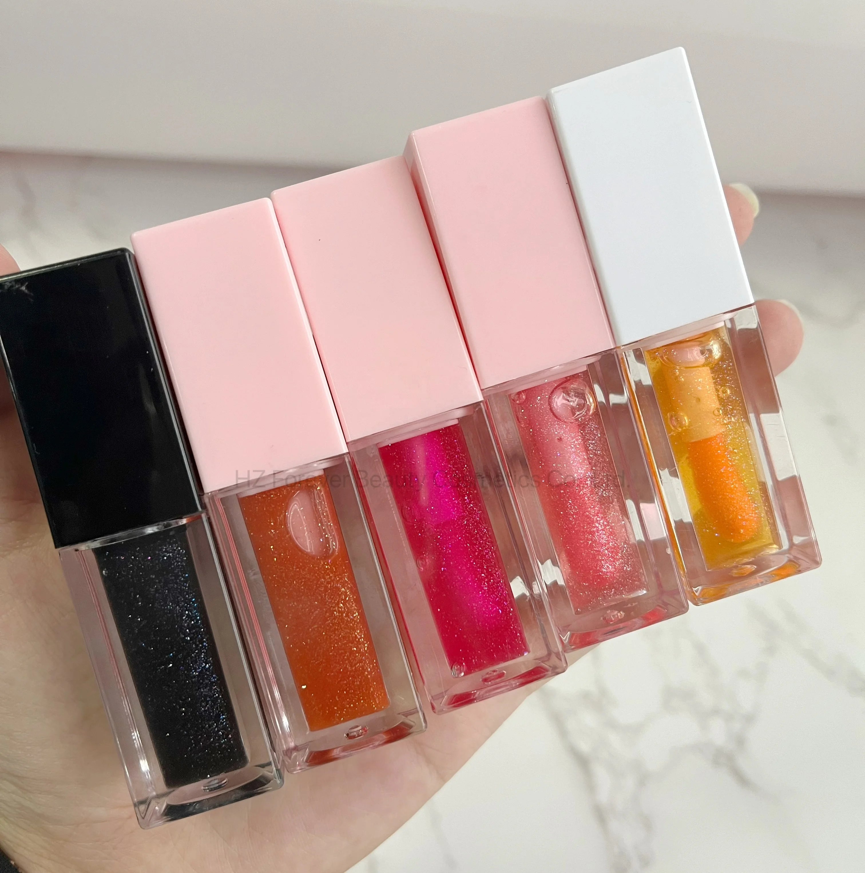 Wholesale Lip Nourishing Shimmer Vegan Color Changing Lip Tint Oil for Custom Logo