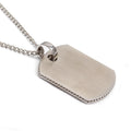 316L Stainless Steel Engravable Pendant Necklace Blank with Wire Inlay Channel for DIY Jewelry Making
