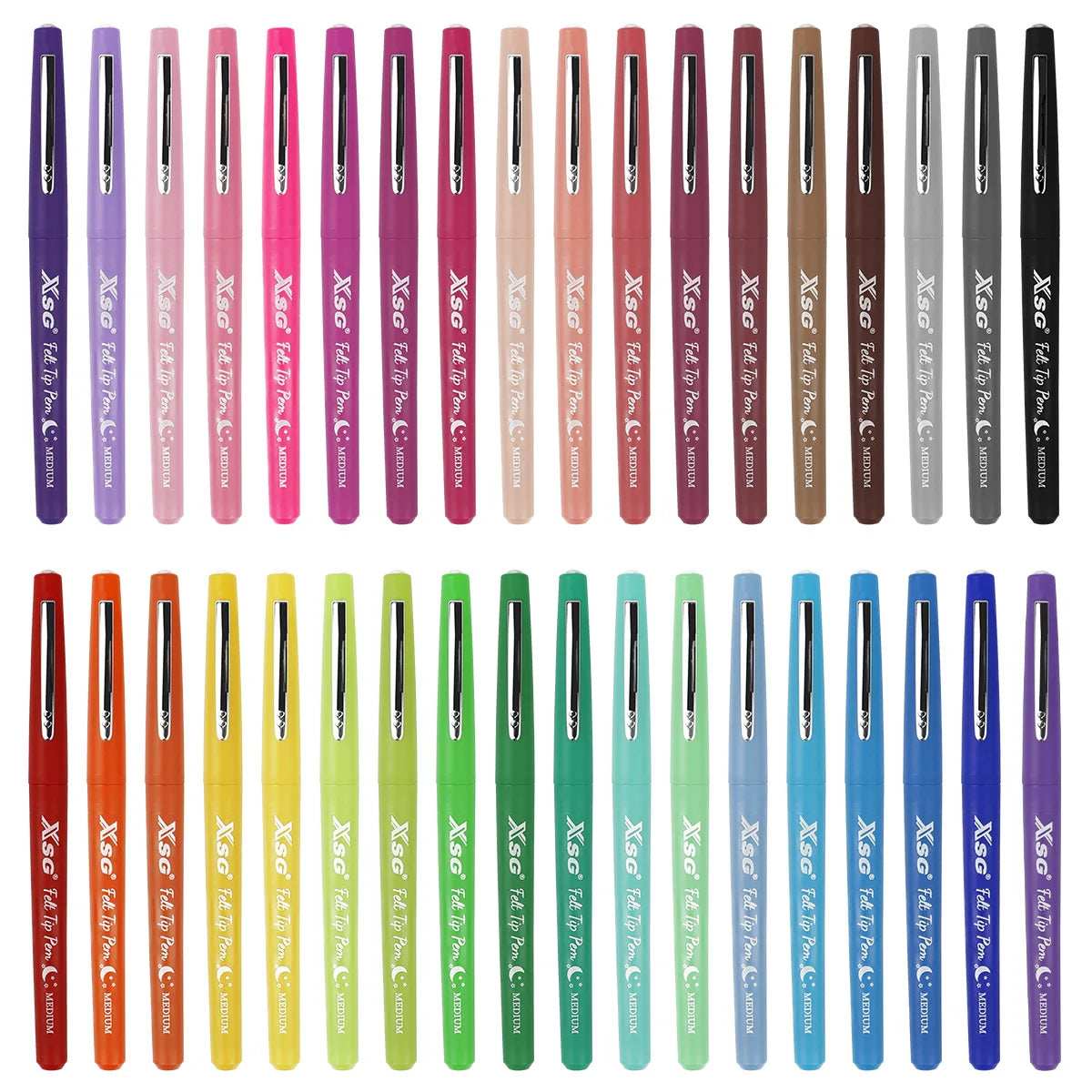 Customized 36 Colors Paper Mate Felt Tip Pens Medium Point Custom Logo Kids Drawing Markers Felt Tip Pen for Art Supplies
