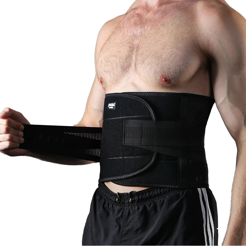 JINGBA BSCI Factory Professional Body Fitness Belly Slimming Belt Waist Wrap Lumbar Belt Support for Back Pain Relief