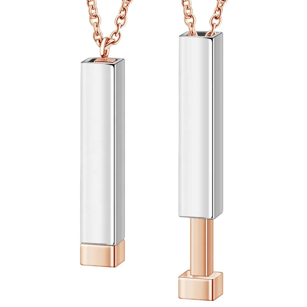 2021 New Retractable Mother's Day Thanksgiving Stainless Steel Necklace