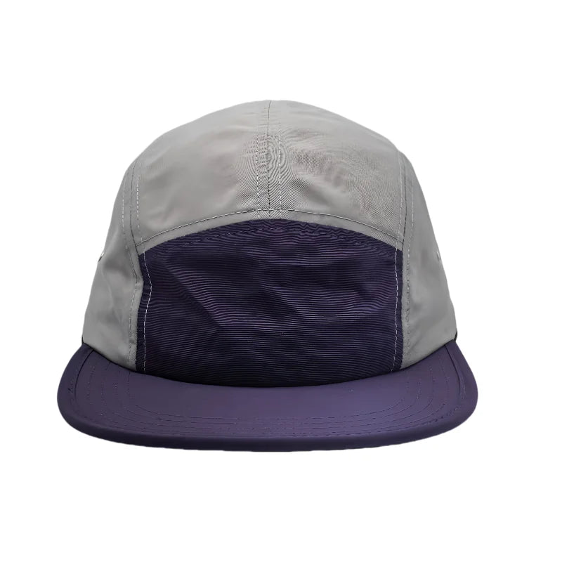 Custom Unisex Polyester Sports 5-Panel Soft Brim 2-Tone Breathable Waterproof Marathon Running Hat Personalize Quick Dry