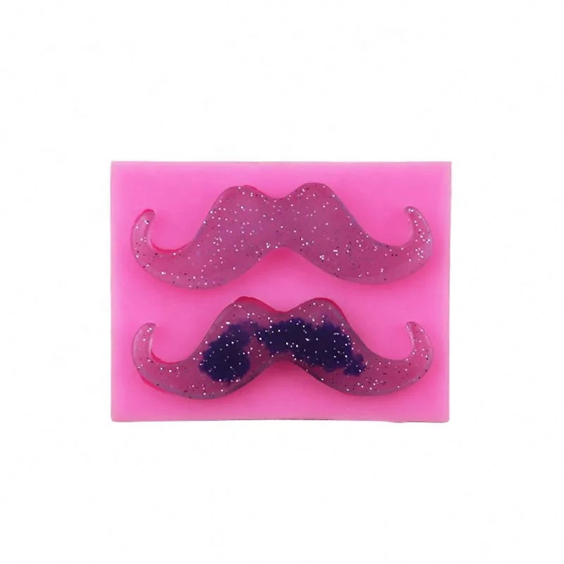 280 Moustache Beard Silicone Cake Molds Fondant Jelly Sugar Ice Soap Moulds Cake Decorating Tools Cake Tools