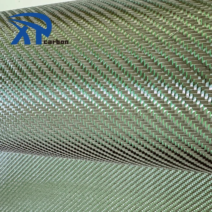 Hot Selling Product Green Litter Carbon Fiber Fabric Carbon Fiber Fabric 3k Green Carbon Fiber Silver Fabric