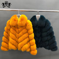 New Arrival Wholesale Winter Fur Jacket Warm Luxury Natural Fox Fur Coat Custom Real Fur Women Coat
