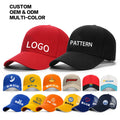 OEM Custom Embroidery Logo Promotional 6 Panel Baseball Cap Trucker Dad Hat 100% Cotton Polo Style Plain Blank Adjustable Size