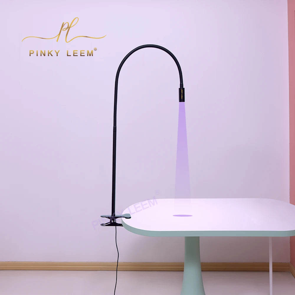 Pinky leem Eyelash Extension Stand Uv Eyelashes Glue Supplier White UV Led Eyelash Glue Light Uv Lashes Beam Light Led Lamp