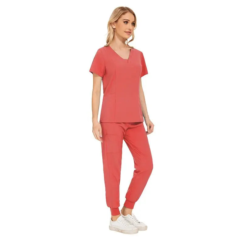 42025LW Womans Cool Stretch Jogger Scrub Set Nursing Scrubs Jogger Sets Best Brands Medical Scrubs Women