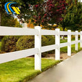 Pvc Farm Fence FenTech Plastic Vinyl Horse Paddock Fence Post 3 Rail Pvc Horse Fence