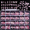 Nail Decor 24 Grid Multi Shape Diamond Crystal Nail Accessories DIY 3D Nail Art Rhinestones