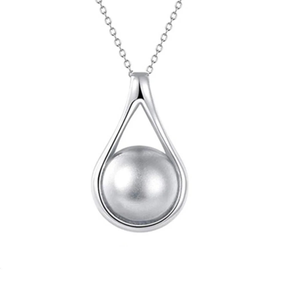 Stainless Steel Silver Plated Vintage Water Drop Cremation Ash Necklace Jewelry Urn Tear Drop Keepsake Memento Human Infinity