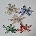 SLBRIDAL Alloy Rhinestones Colorful Crystal Bridal Hair Comb Wedding Headpieces Hair Accessories Bridesmaids Women Girls Jewelry