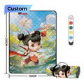 In Stock Wholesale Chinese Animation Nezha Digital Print Cute Waterproof Reusable Inflatable Durable Beach Picnic Mat