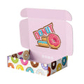 Wholesale Custom Pink Bakery Boxes Corrugated Paperboard for Cake Donuts Cookies and Sushi with Embossing Insert