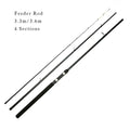 3.6m Feeder Ultra Strong Carbon Coarse Fishing Feeder Rods Hi Carbon Rock Fishing Travel Carp Pole 3.3m Feeder Fishing Rod 330