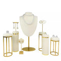 Multipurpose Combination Luxury Custom DIY Bracelet Necklace Ring Earrings Jewelry Display Stand Set