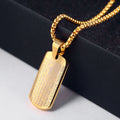 Personalized Stainless Steel Mens Necklace With Pendant Cross Scriptures Charm Long Chain Necklace